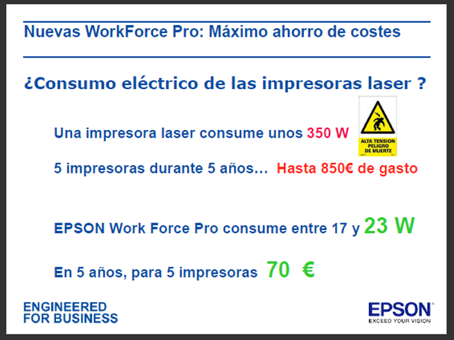 Epson WorkForce Pro ahorro